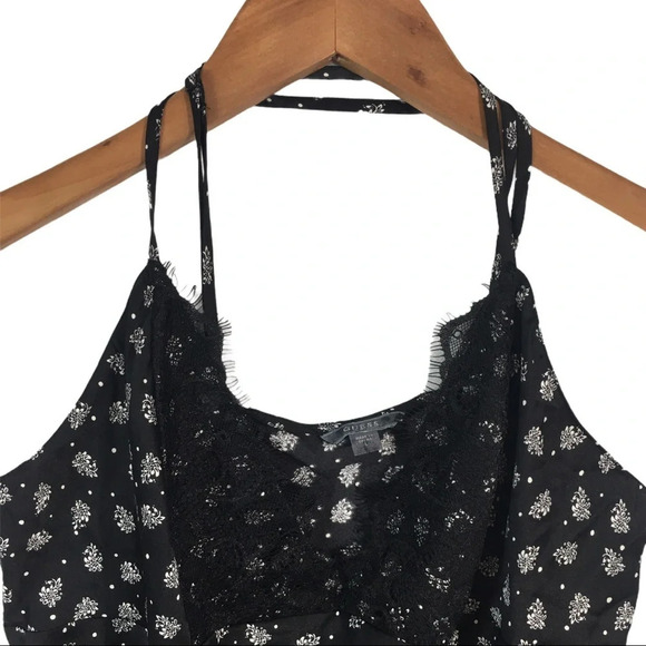 WS722 Guess Jeans Brand Co. Floral Blouse Top L - Picture 3 of 3